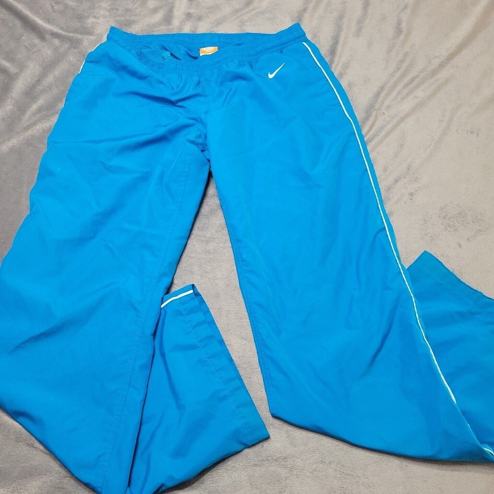 Vintage Nike Wind Pant Blue Zip Leg Womens Medium